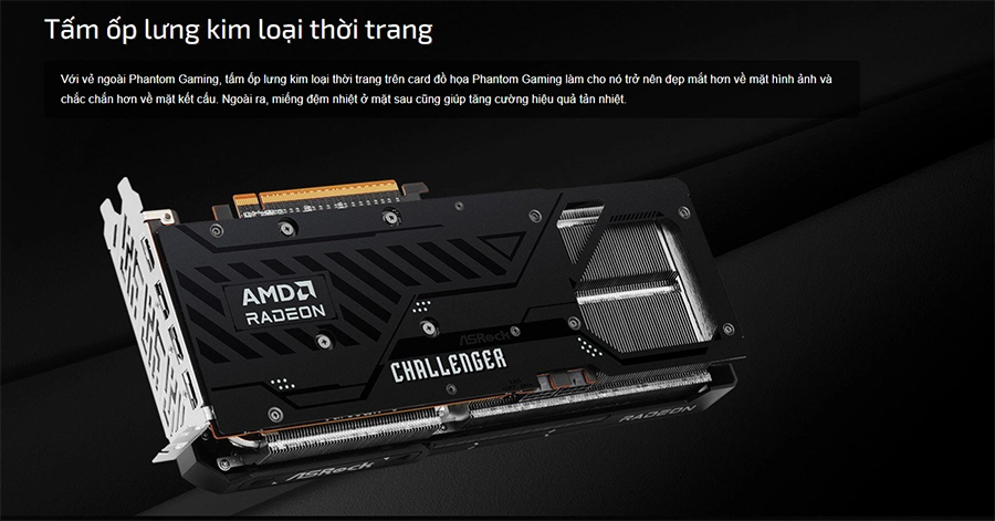 Card màn hình Asrock AMD Radeon RX 9070 Challenger 16GB