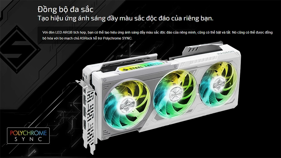 ASRock Radeon RX 9070 XT 16GB: Card đồ họa mạnh mẽ cho game thủ