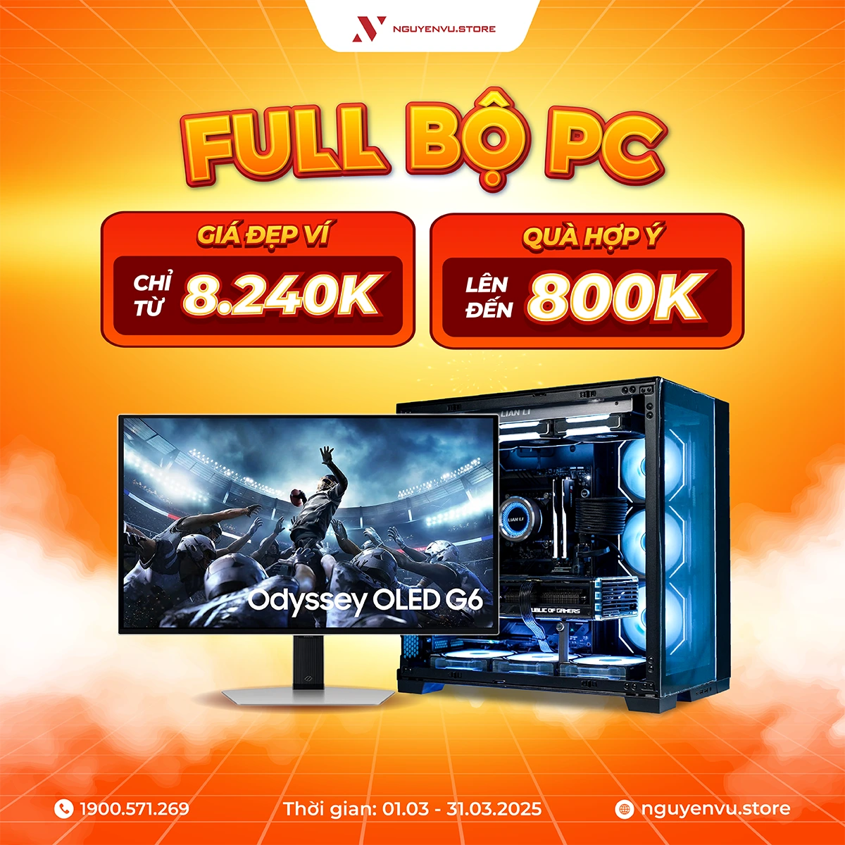 Build PC kèm màn hình nhận ngay Quà tặng lên đến 800K | Nguyễn Vũ Store