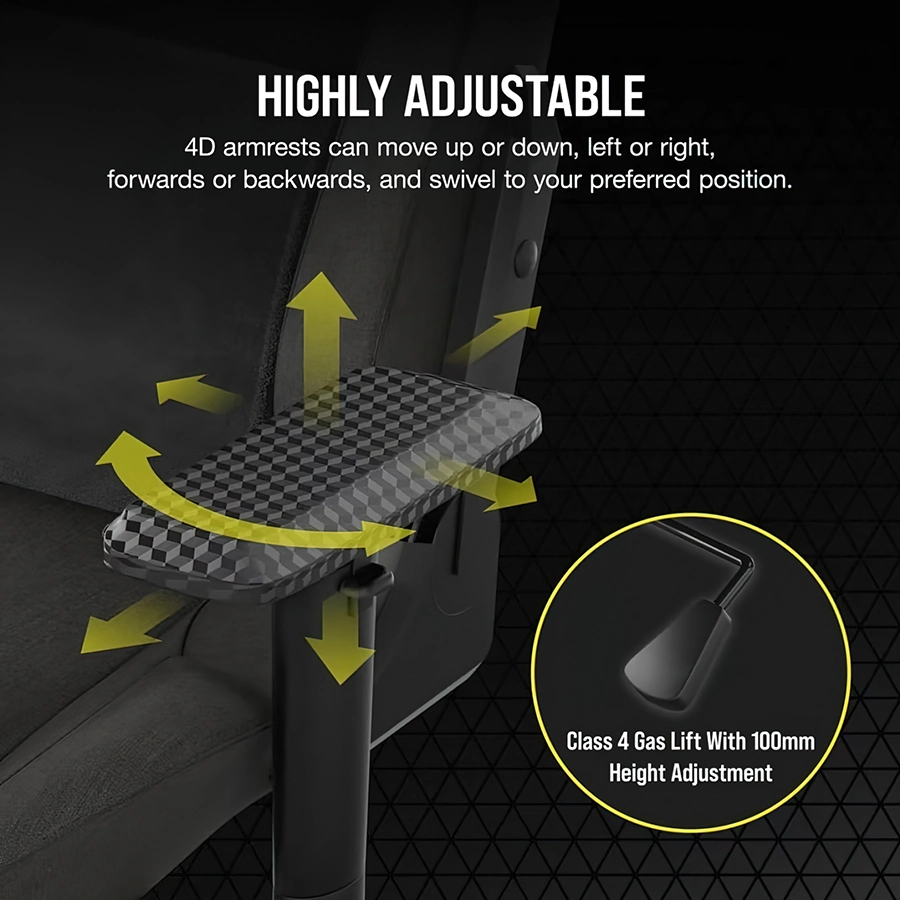 Ghế Gaming Corsair T3 RUSH Grey - Charcoal