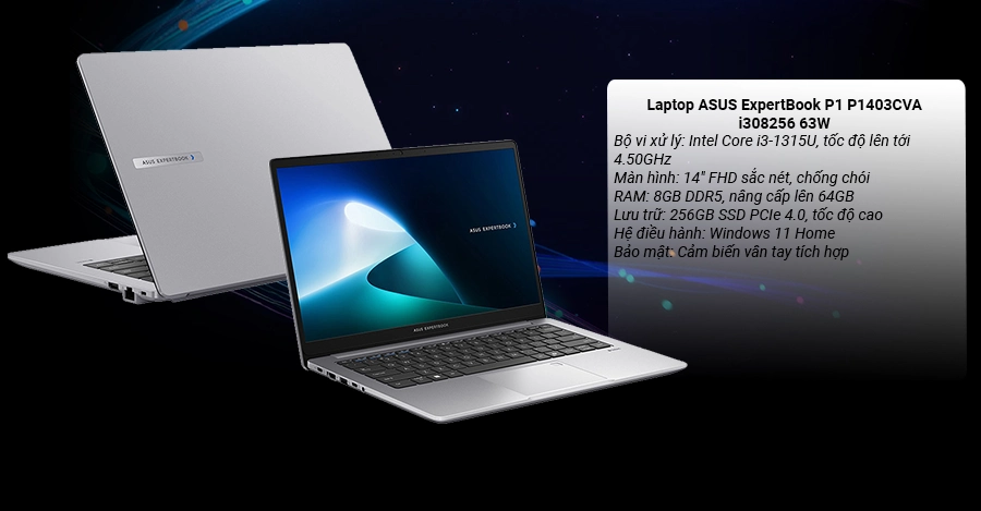 Laptop ASUS ExpertBook P1 P1403CVA i308256 63W