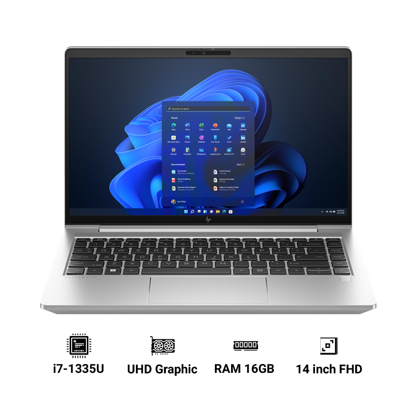 Laptop HP EliteBook 640 G10 873H3PA (i7-1335U | 16GB RAM | 512GB SSD | Intel UHD Graphic | 14 inch FHD | Touch | Win 11)