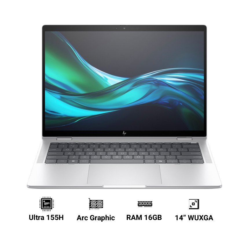 Laptop HP EliteBook X360 1040 G11 AM9G8PT (Ultra 7 | 16GB RAM | 1TB SSD | Intel Arc Graphic | 14" WUXGA | Touch | Win 11)