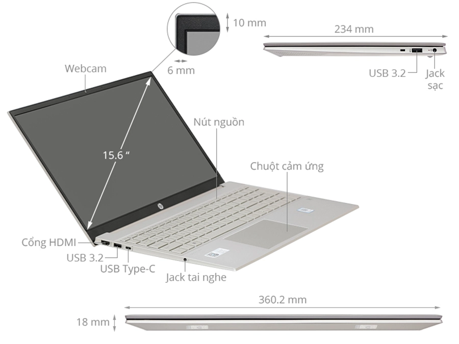Laptop HP Pavilion 15 eg3111TU 8U6L8PA