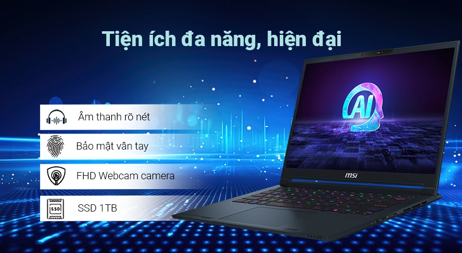Laptop MSI Gaming Stealth 14 AI Studio A1VFG 085VN