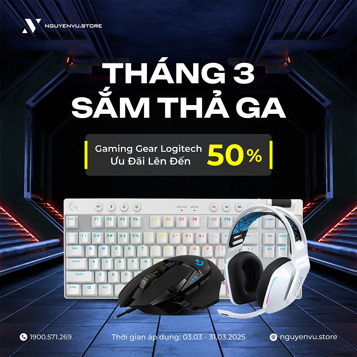 THÁNG 3 SẮM THẢ GA | Logitech ưu đãi đến 50%