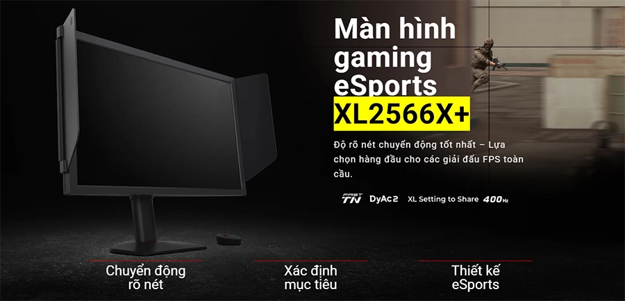 Màn Hình BenQ Esports ZOWIE XL2566X+ 24.1 inch FHD Fast TN 400Hz 0.5ms