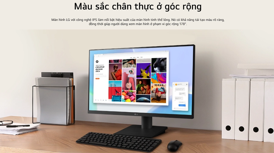 Màn Hình LG 25MS550-B 24.5" FHD IPS 100Hz 5ms