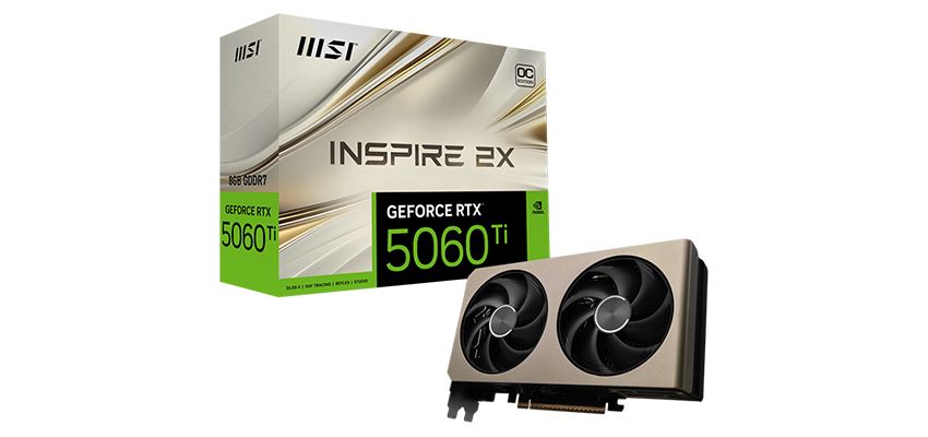 MSI GeForce RTX 5060 Ti 8G INSPIRE 2X OC