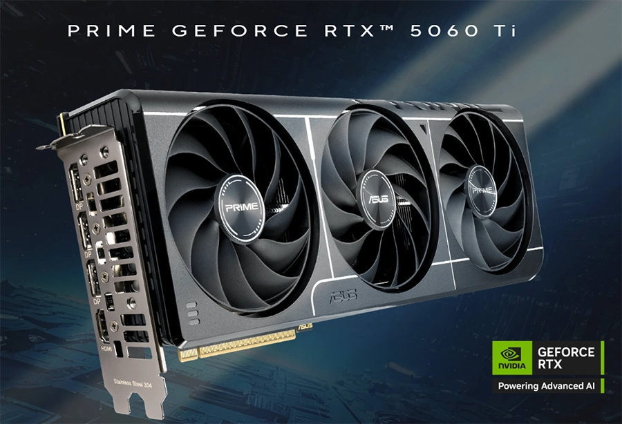 Card màn hình ASUS PRIME RTX 5060 Ti 8GB GDDR7 OC Edition
