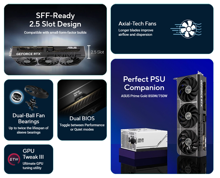 Card màn hình ASUS PRIME RTX 5060 Ti 8GB GDDR7 OC Edition