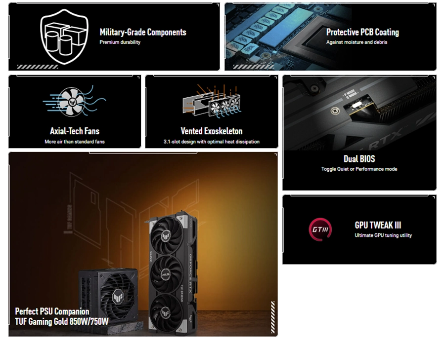Card màn hình ASUS TUF Gaming RTX 5060 Ti 16GB GDDR7 OC Edition