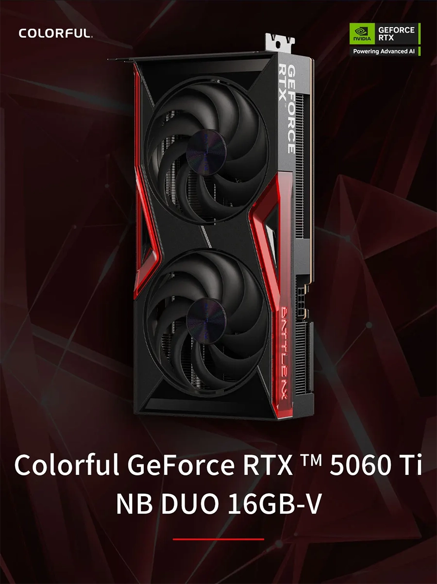 Card màn hình Colorful RTX 5060 Ti NB DUO 16GB-V