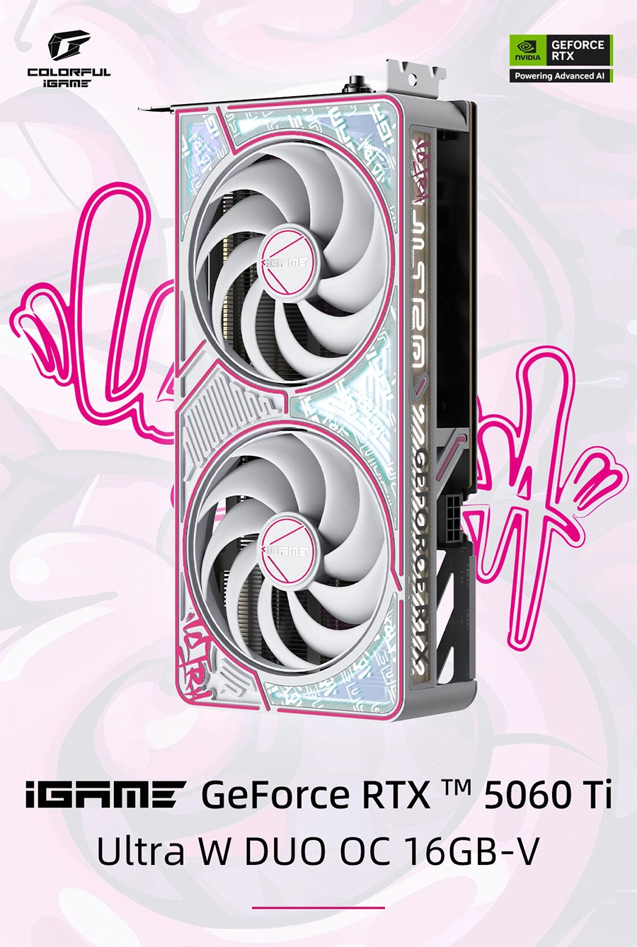 Card màn hình Colorful iGame GeForce RTX 5060 Ti Ultra W DUO OC 16GB-V