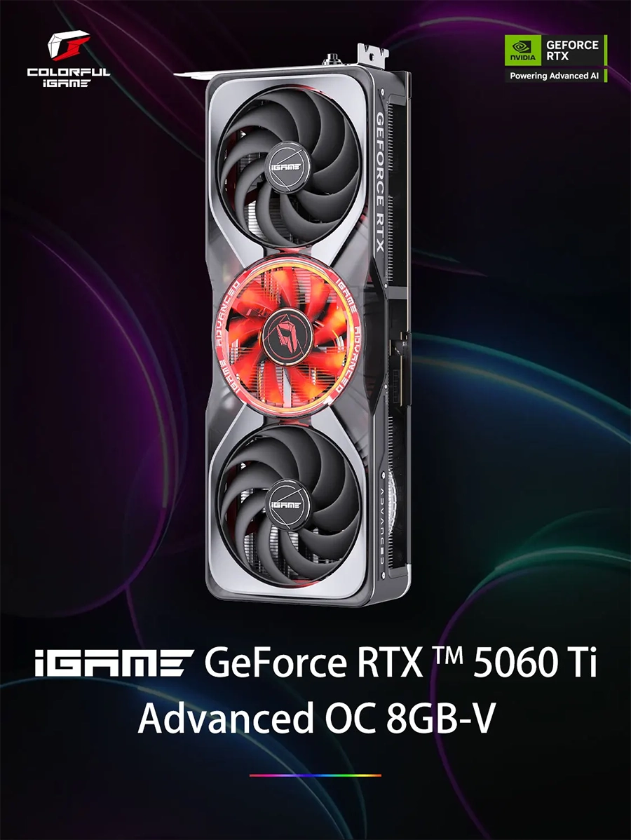 Card màn hình Colorful iGame RTX 5060 Ti Advanced OC 8GB-V