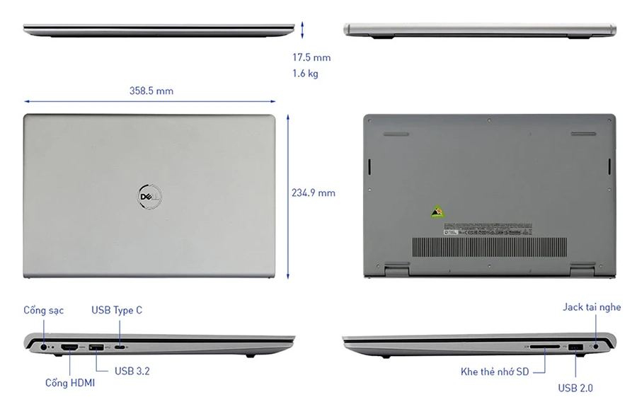 Laptop Dell Inspiron 15 3530 1334U