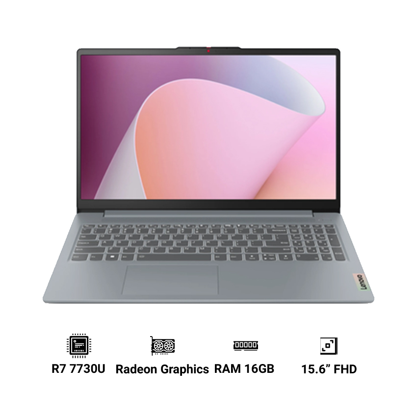 Laptop Lenovo IdeaPad Slim 3 15ABR8 82XM00EHVN (Ryzen 7-7730U | 16GB | 512GB | AMD Radeon Graphics | 15.6 inch FHD | Win 11 | Xám)