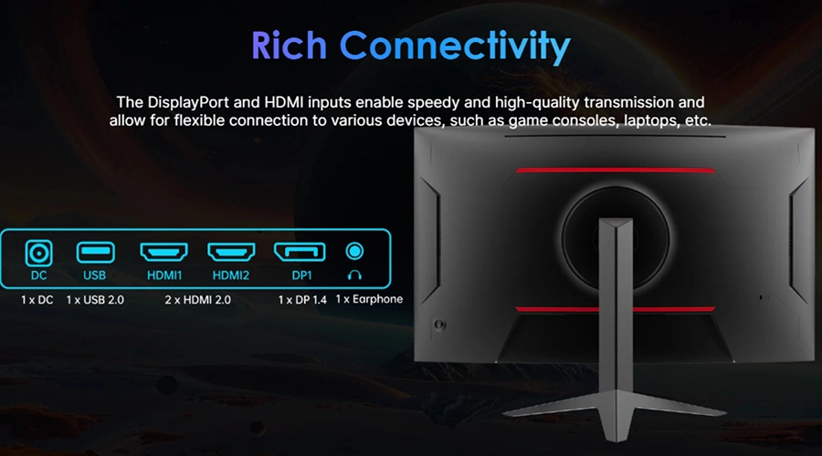 Màn Hình Cong KTC H32S17F 31.5 inch FHD HVA 240Hz 3ms