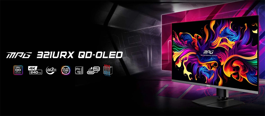Màn Hình Gaming MSI MPG 321URX QD-OLED 32" UHD QD-OLED 240Hz 0.03ms