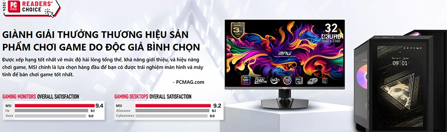 Màn Hình Gaming MSI MPG 321URX QD-OLED 32" UHD QD-OLED 240Hz 0.03ms