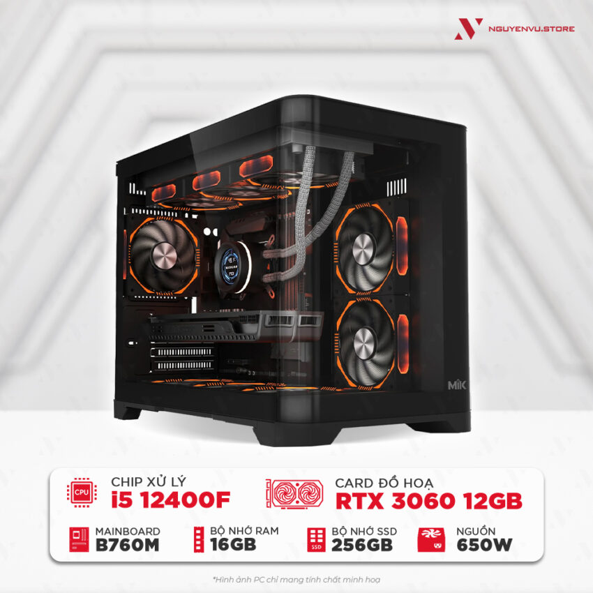 Máy Tính Chơi Game NVS Intel I5 14500 RTX 3060 12GB