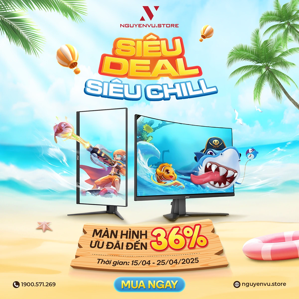 SIÊU DEAL SIÊU CHILL | Màn hình ưu đãi đến 36%