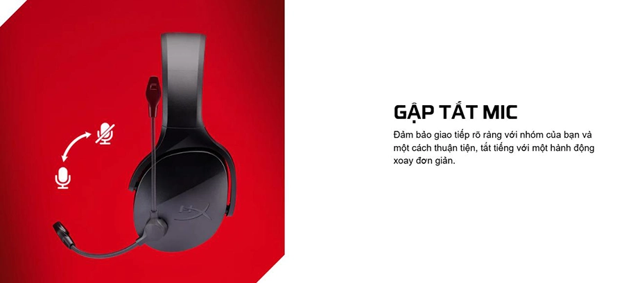 Tai nghe HyperX Cloud Jet WL BK GAM HS (AJ0T1AA)