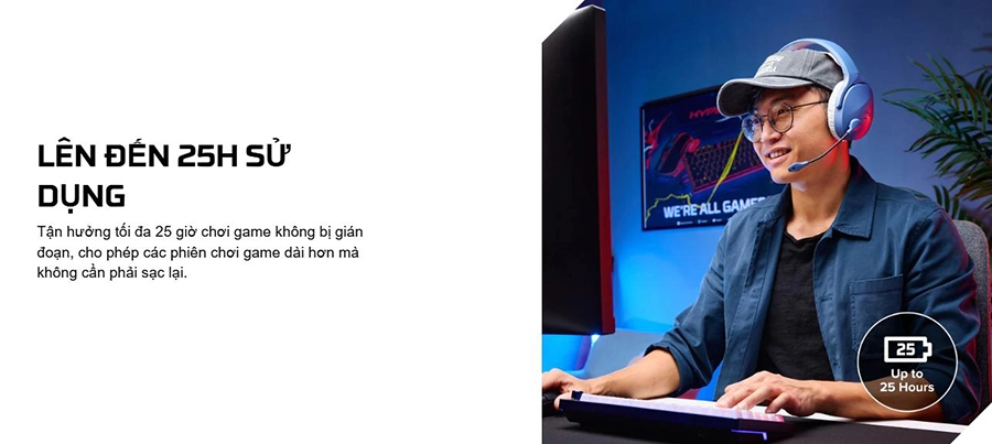 Tai nghe HyperX Cloud Jet WL BK GAM HS (AJ0T1AA)