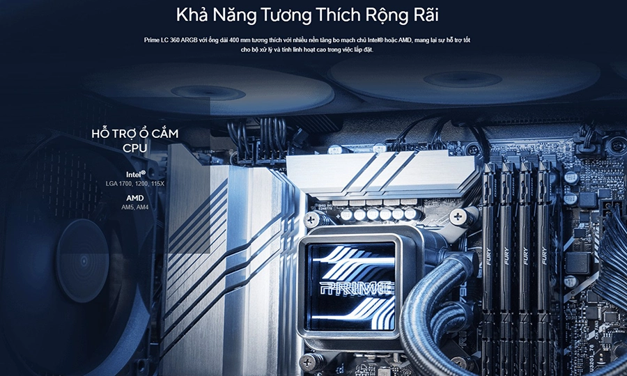 Tản nhiệt nước ASUS Prime LC 360 ARGB