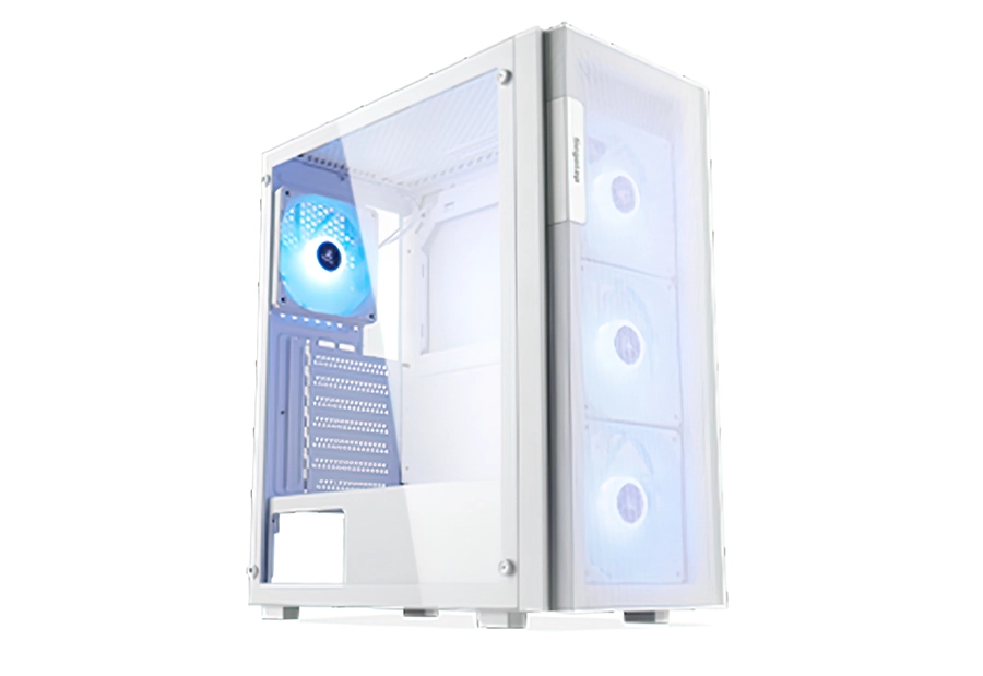 VỎ CASE SEGOTEP AXE5-A (ATX-4 fan RGB, MID TOWER, BLACK / WHITE)