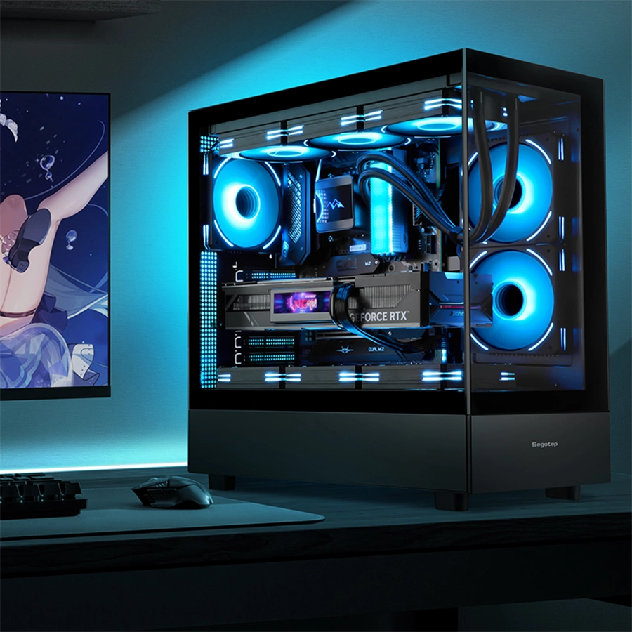 Vỏ Case Segotep Endura Pro+ (E-ATX, Mid Tower, White/ Black)