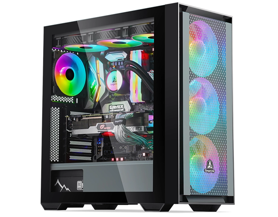 Vỏ Case Segotep GANK 360 E-ATX (Mid Tower/Màu Đen)