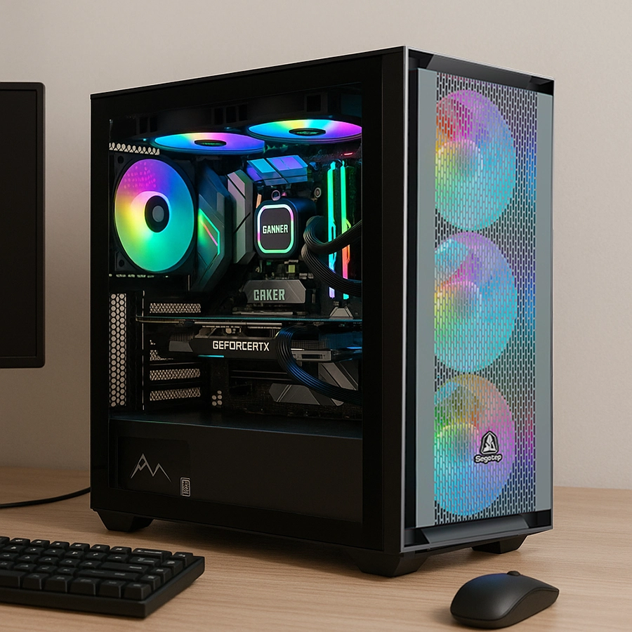 Vỏ Case Segotep GANK 360 E-ATX (Mid Tower/Màu Đen)
