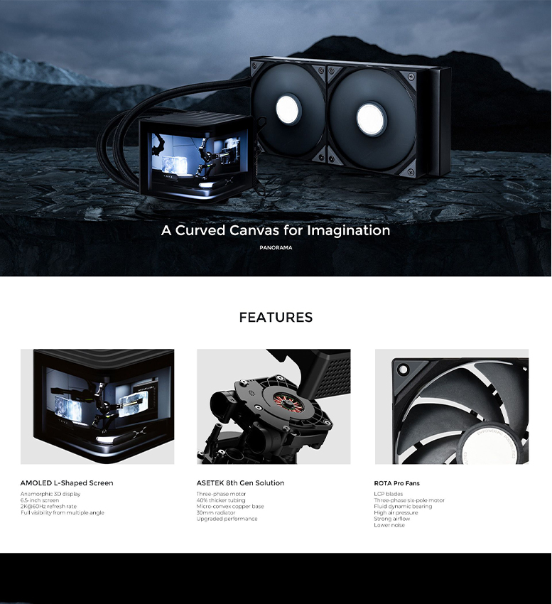 Tản nhiệt nước TRYX PANORAMA 240 (Black White)