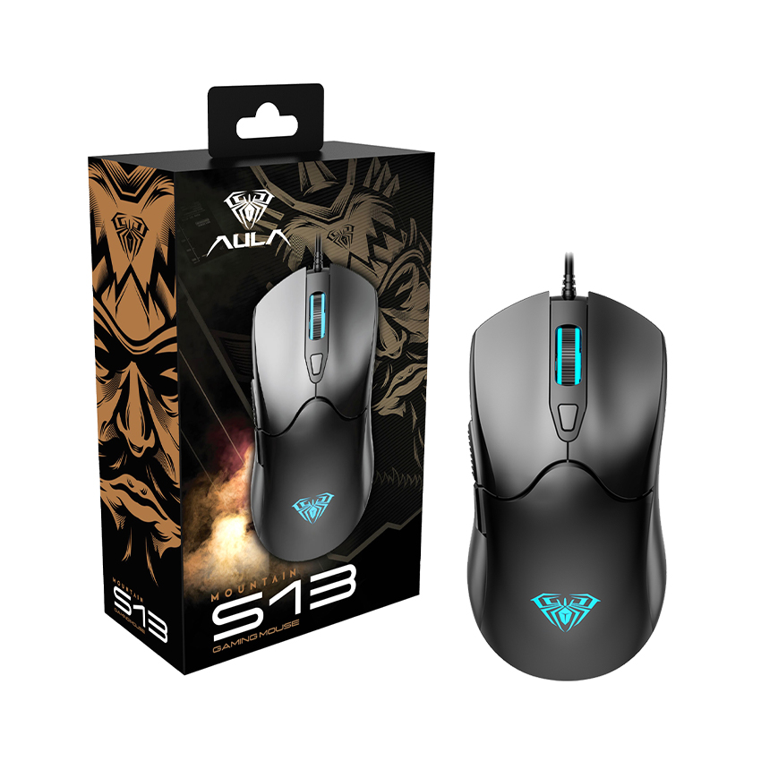 Chuột gaming có dây Aula S13 Black