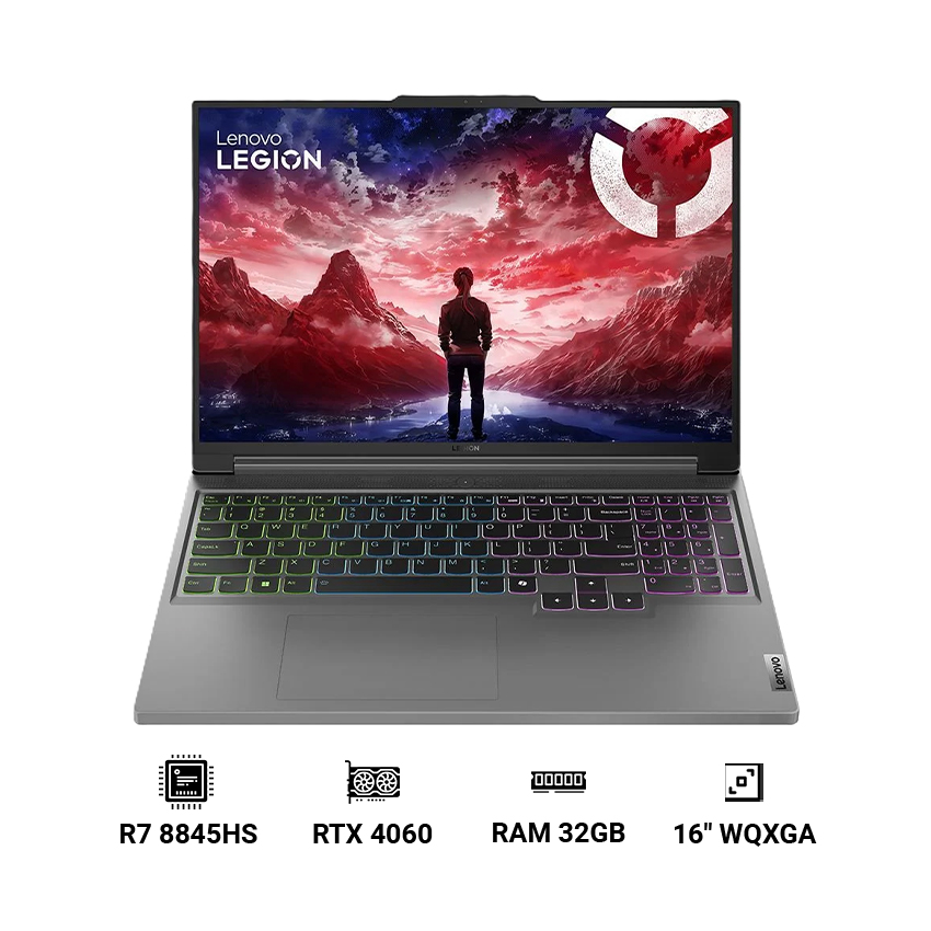 Laptop Lenovo Legion Slim 5 16AHP9 83DH003BVN ( R7-8845HS | 32GB | 1TB SSD | RTX 4060 8GB | 16 inch WQXGA | Windows 11 Home SL | Xám )