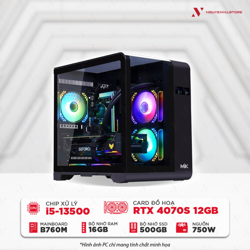 Máy tính PC Gaming NVS Intel i5-13500 RTX 4070 Super 12GB