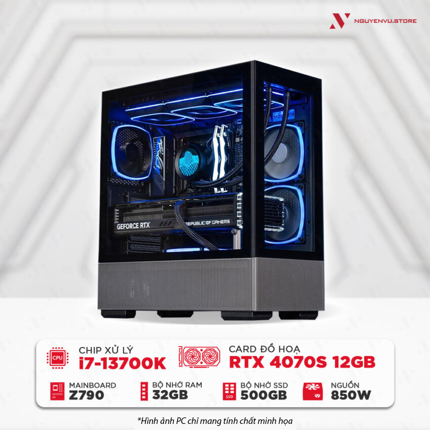 Máy tính PC Gaming NVS Intel i7-13700K RTX 4070 Super 12GB