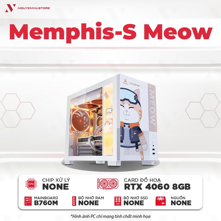 Máy tính PC Gaming Memphis-S Meow RTX 4060