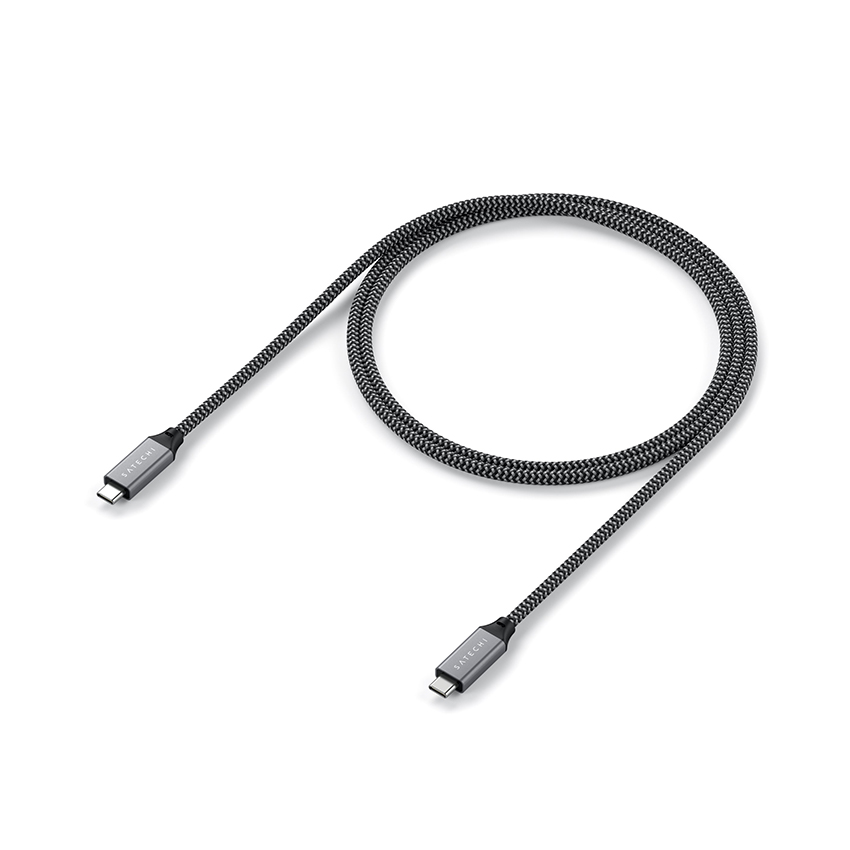 Cáp Satechi USB4 C-to-C 25cm (8K/60Hz, 100W, 40Gbps, USB-IF, Cáp dù)