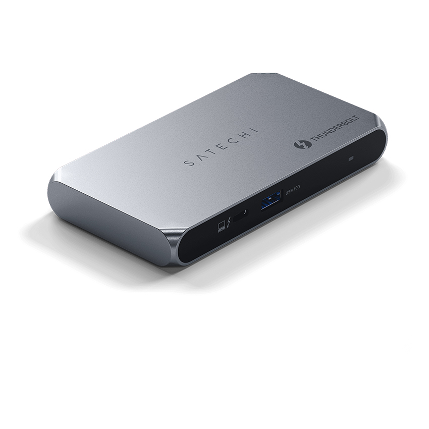 Dock Thunderbolt 4 Satechi Slim Hub Pro 5 in 1 (xuất 8K, PD 96W, 40Gbps)