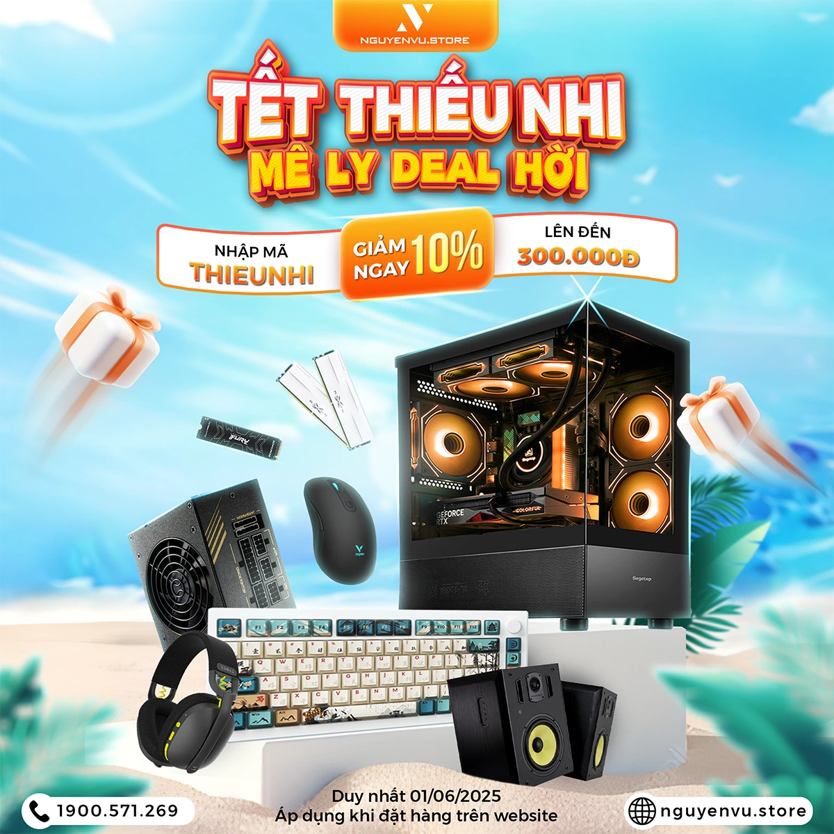 Tết Thiếu Nhi - mê ly deal hời lên đến 300K