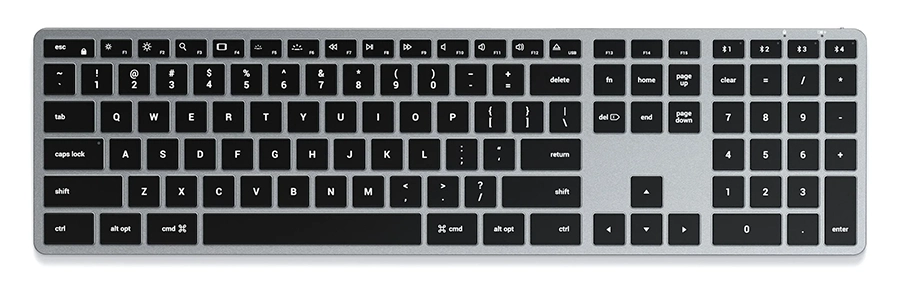 Bàn Phím Bluetooth Satechi Slim X3 (Có Đèn Nền, Màu xám)