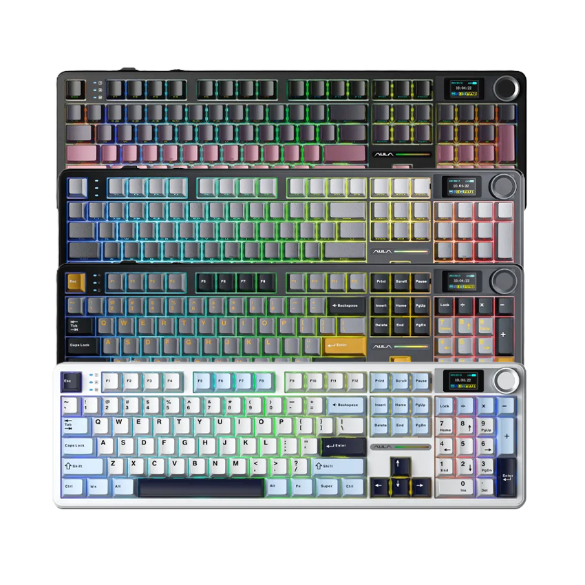 Bàn phím gaming AULA F108 Pro Tri-mode