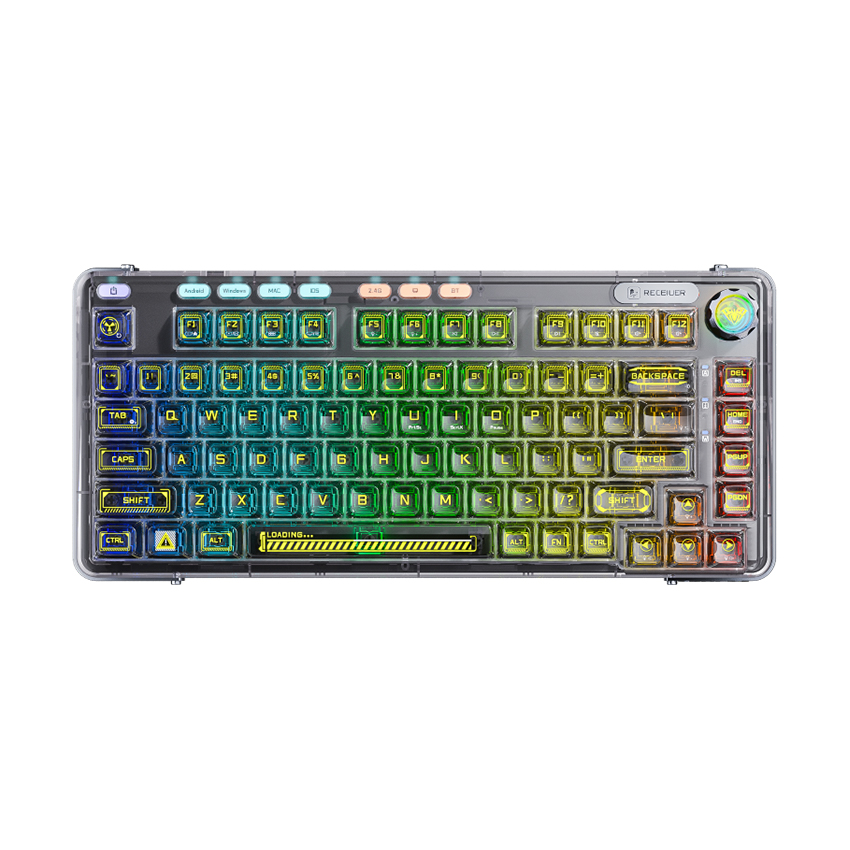 Bàn phím gaming AULA F81 Tri-mode - Ảnh 2