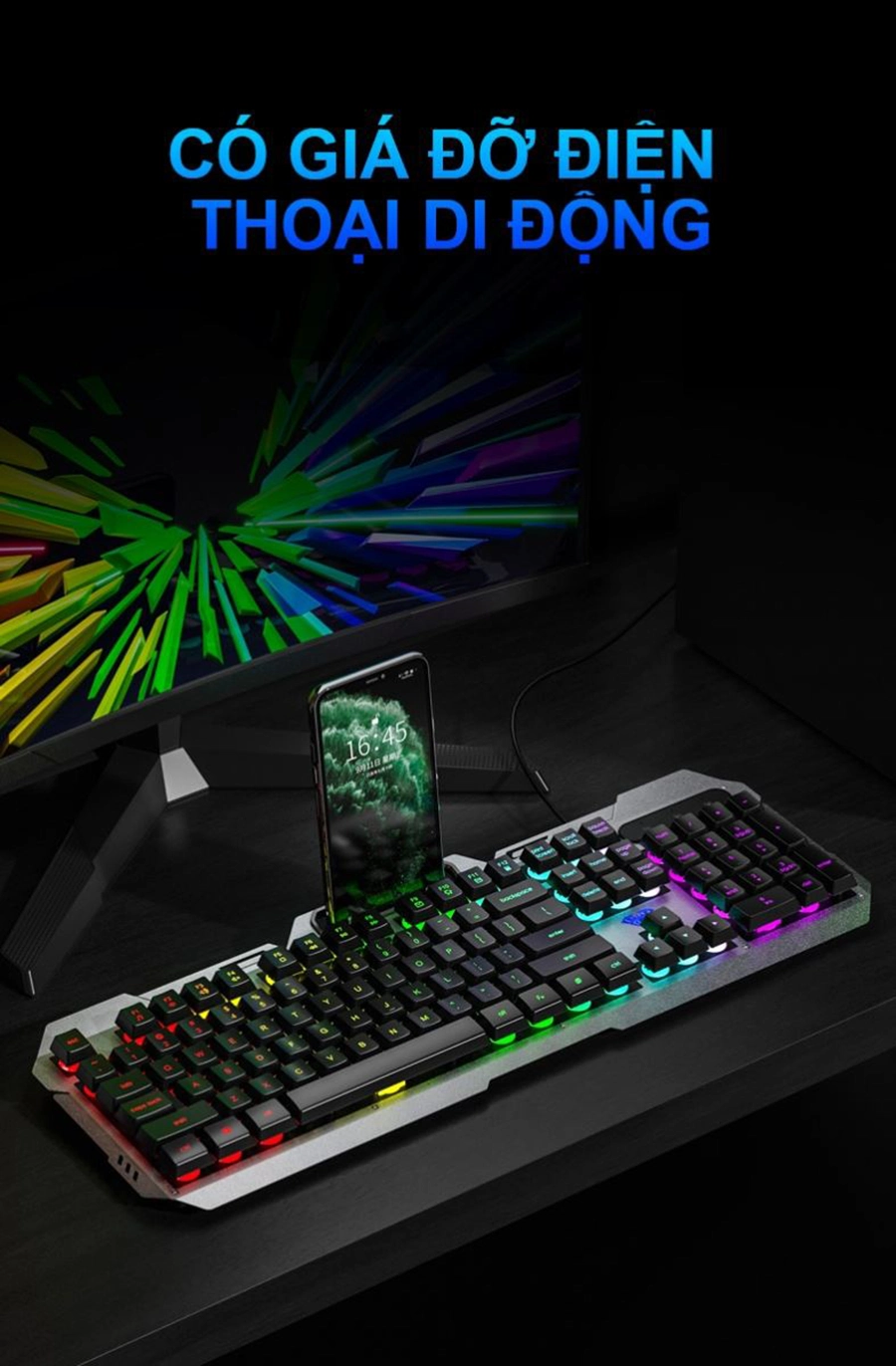 Bàn Phím Giả Cơ Gaming Có Dây AULA F2023