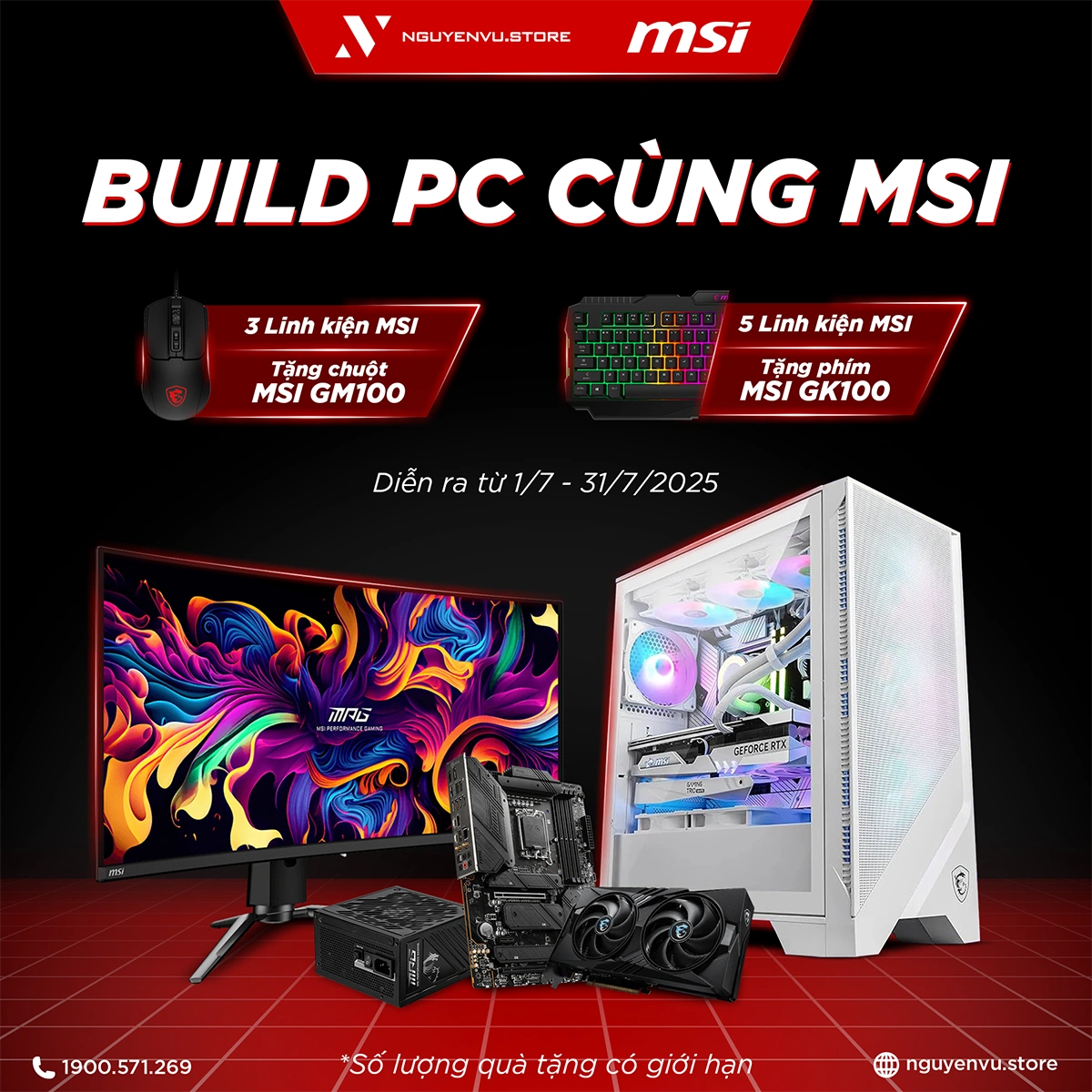 [Nguyễn Vũ x MSI] Build PC cùng MSI rinh quà đến 490K