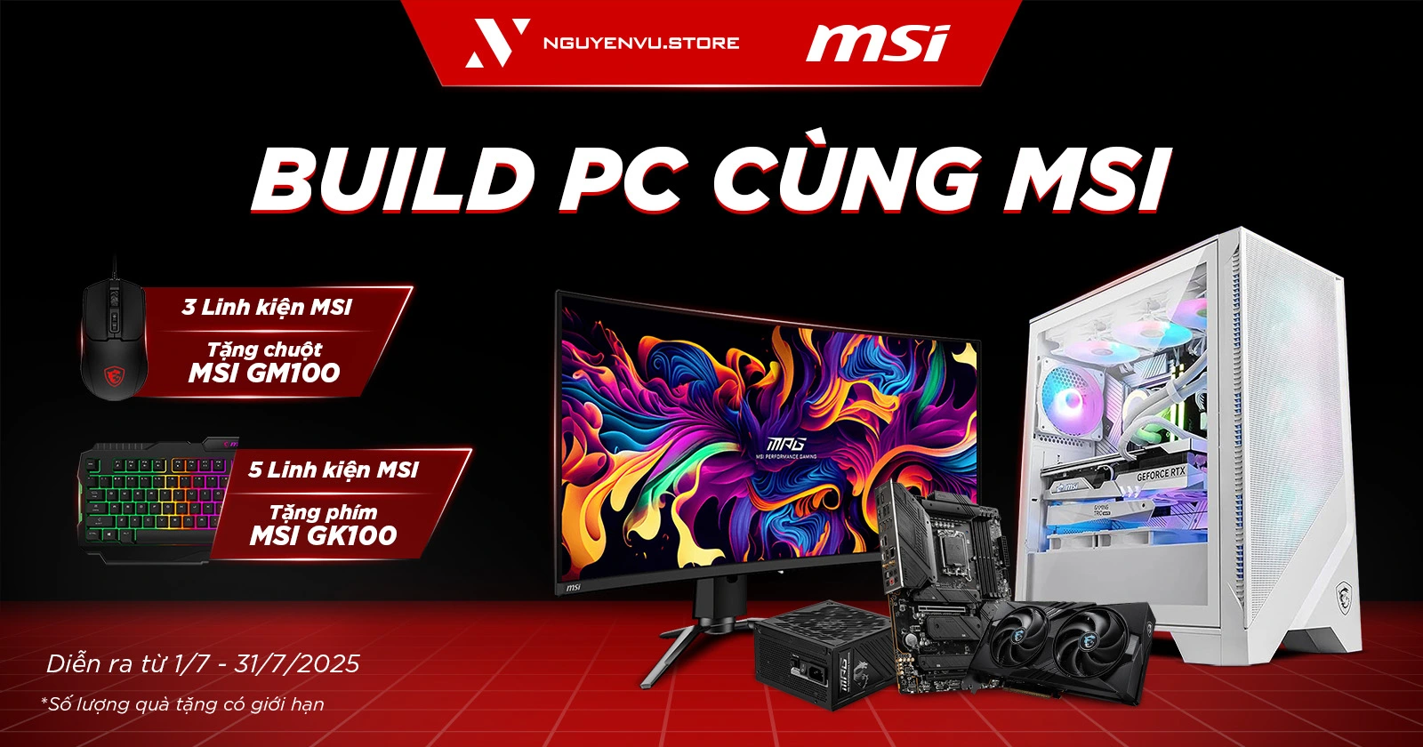 [Nguyễn Vũ x MSI] Build PC cùng MSI rinh quà đến 490K