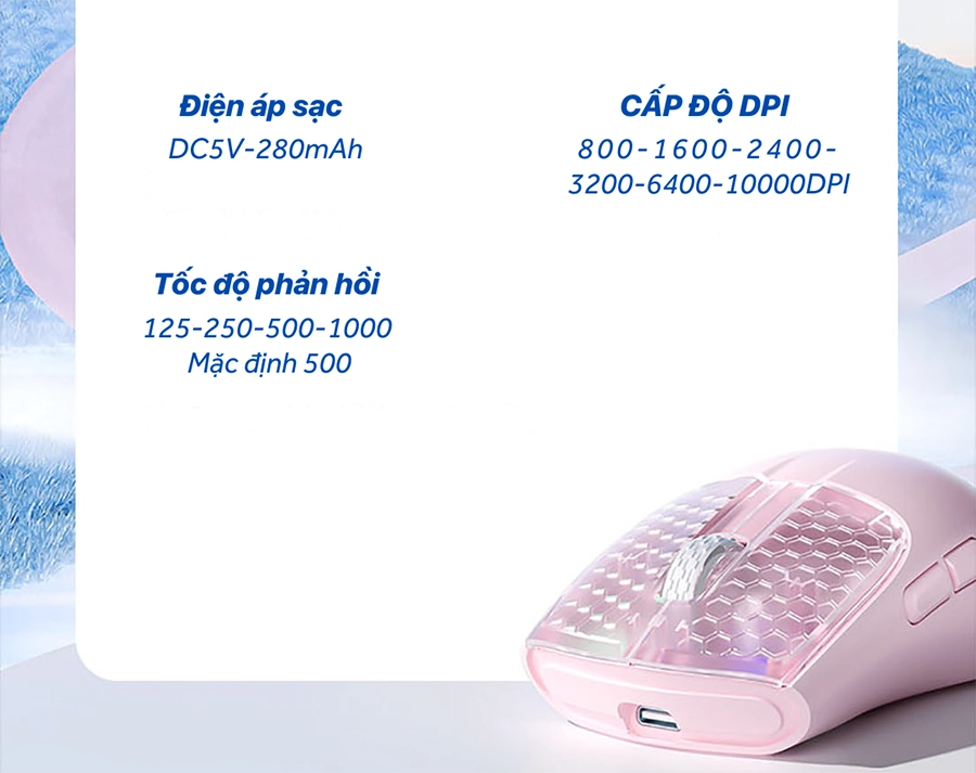 Chuột gaming AULA SC560 3 mode (Có dây/ 2.4G/ Bluetooth)