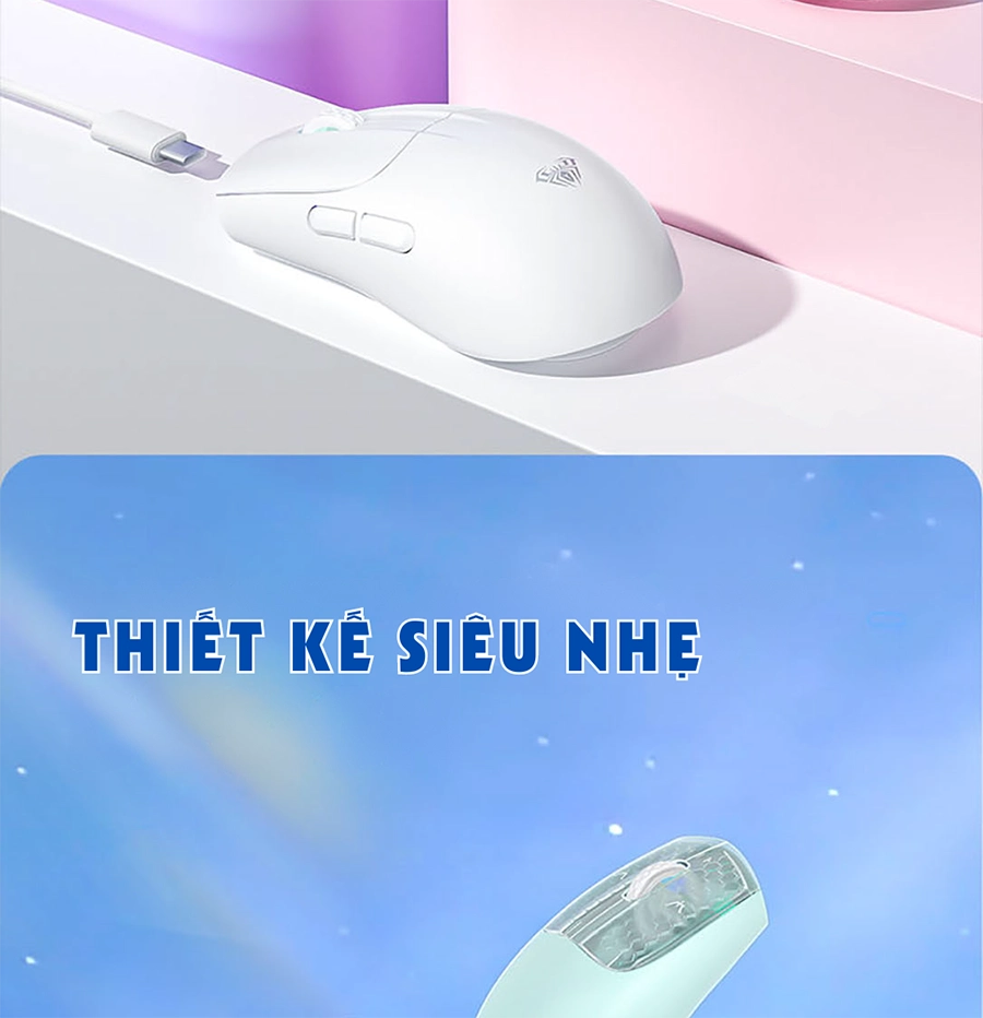 Chuột gaming AULA SC560 3 mode (Có dây/ 2.4G/ Bluetooth)